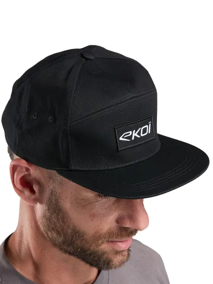 Casquette Lifestyle EKOI 5 PANEL Noir test