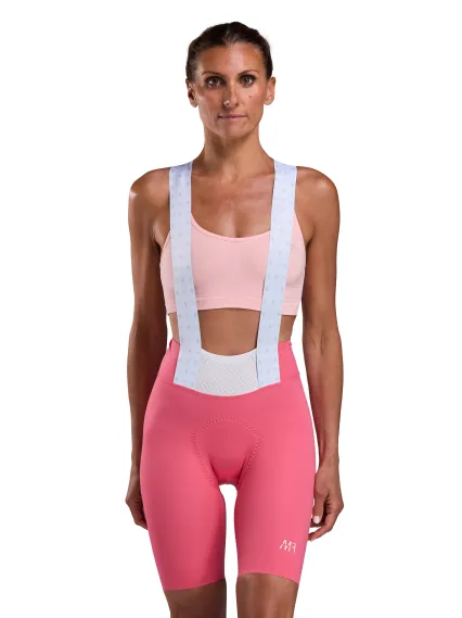 Cuissard femme EKOI Racing MARION ROUSSE Rose