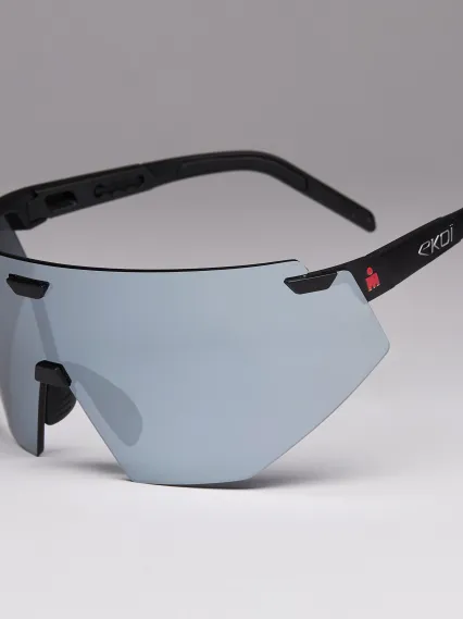 Lunettes EKOI Racing AEROLITE LTD IRONMAN Noir Silver MIRROR Platinium Cat3