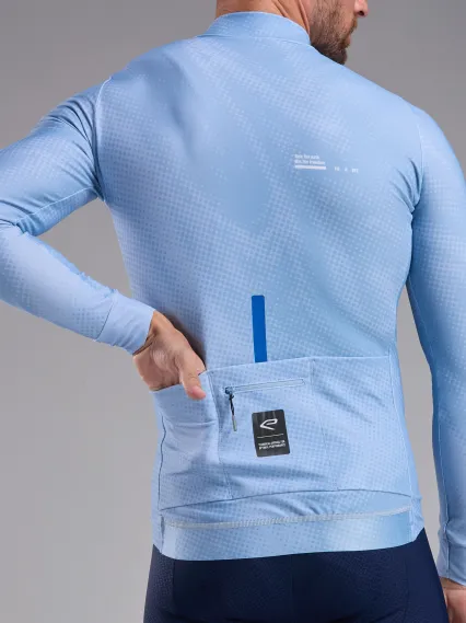 Maillot manches longues EKOI Perf TIE & DYE Ciel