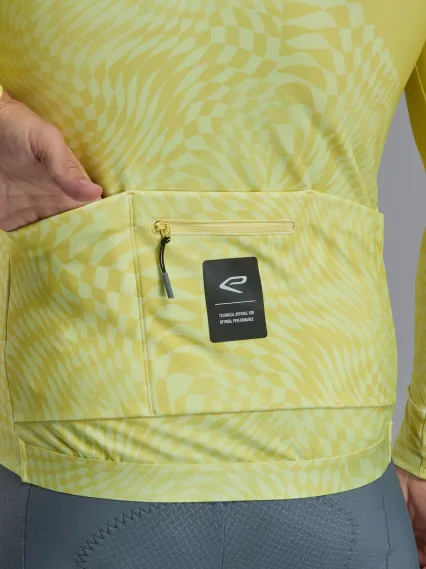 Maillot manches longues EKOI Perf GRAPHIC Jaune