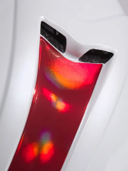 Casque EKOI Perf AERO16 Blanc LTD Holo Rouge