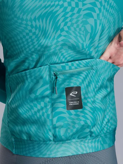 Veste thermique EKOI Perf GRAPHIC Vert Azur