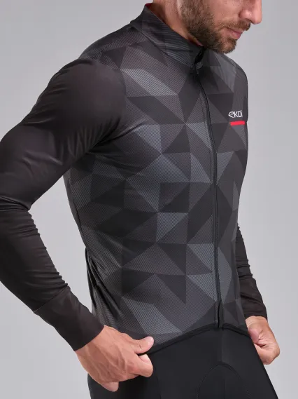 Maillot manches longues EKOI POLYGONE Noir