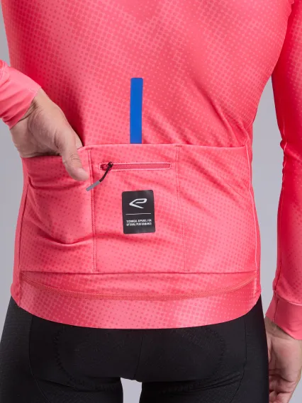 Maillot manches longues EKOI Perf TIE & DYE Corail