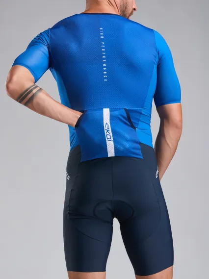 Combinaison triathlon EKOI Perf LINEAR Bleu