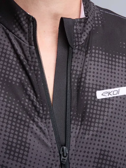 Maillot manches longues femme EKOI Perf TIE & DYE Noir