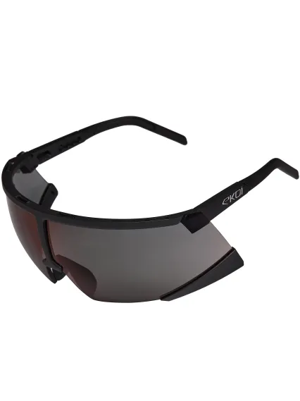 Lunettes EKOI Racing S-AERO Noir Silver ZEISS Black Hole Cat3