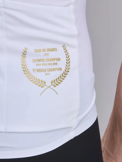 Maillot EKOI Racing BRADLEY WIGGINS Blanc