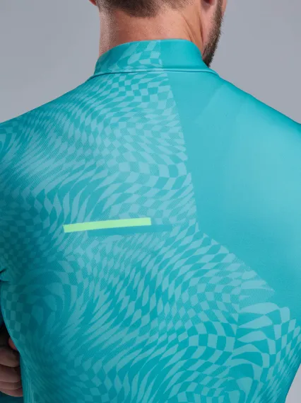 Maillot manches longues EKOI Perf GRAPHIC Vert Azur