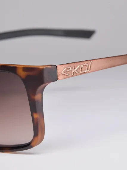 Lunettes EKOI Racing LIFESTYLE CARRES Tortoise Chocolat