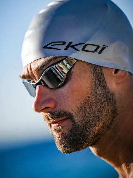 Lunettes de natation EKOI Racing AQUA RACER Silver Mirror SW4