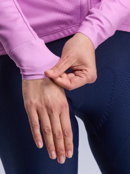 Maillot manches longues femme EKOI Perf TIE & DYE Mauve