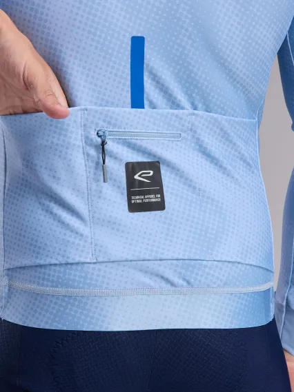 Maillot manches longues EKOI Perf TIE & DYE Ciel