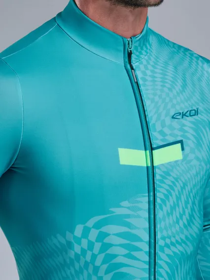 Maillot manches longues EKOI Perf GRAPHIC Vert Azur