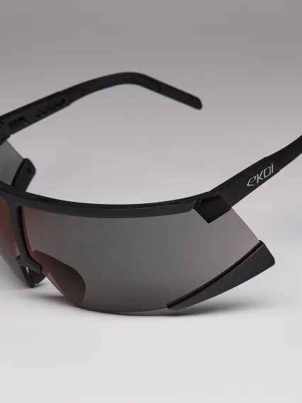 Lunettes EKOI Racing S-AERO Noir Silver ZEISS Black Hole Cat3