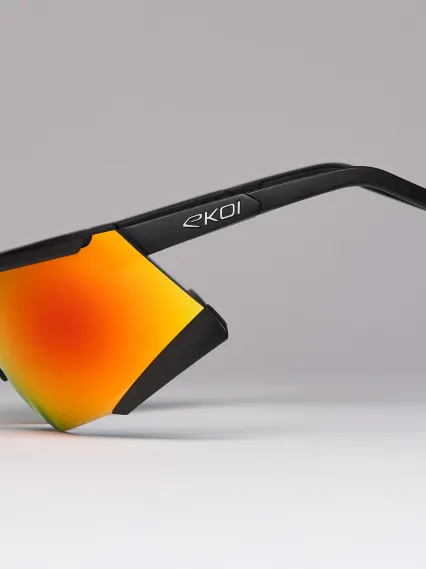 Lunettes EKOI Racing S-AERO Noir Silver ZEISS Q Rouge Cat2