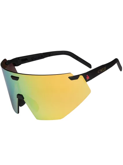 Lunettes EKOI Racing AEROLITE LTD IRONMAN Noir Gold REVO Gold Cat3