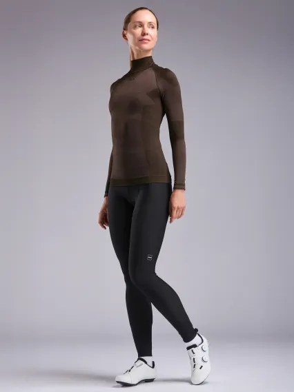 Sous maillot femme hiver EKOI Perf THERMO Col haut Moka