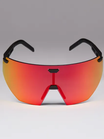Lunettes EKOI Racing AEROLITE Noir Silver REVO Rouge Cat3