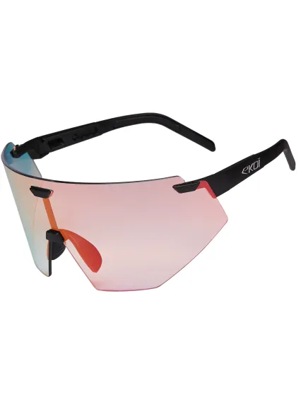 Lunettes EKOI Racing AEROLITE Noir Silver PH LIGHT Rouge Cat1-3