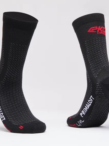 Chaussettes hiver EKOI Perf CARBON FIBER PRIMALOFT 18 cm