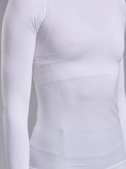 Sous maillot femme hiver EKOI Perf THERMO Col haut Blanc