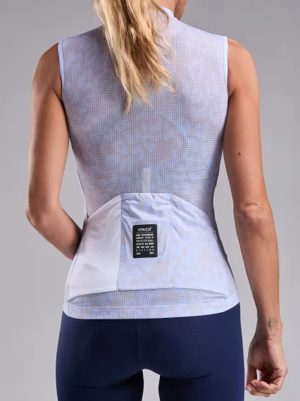 Maillot femme EKOI Perf LEO sans manches Bleu