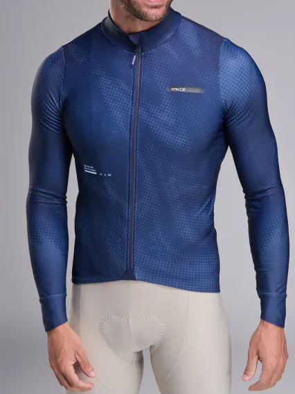 Maillot manches longues EKOI Perf TIE & DYE Marine