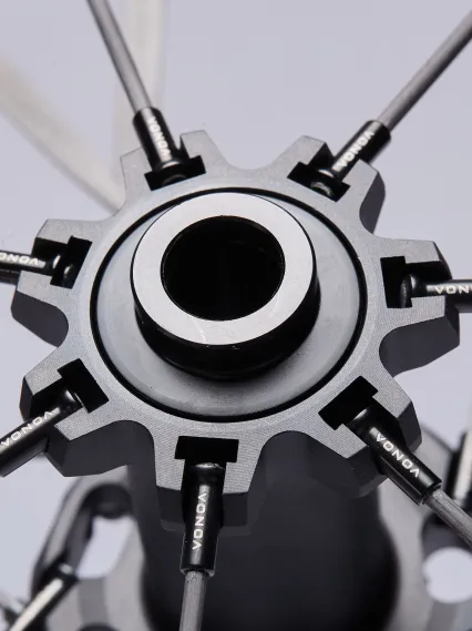 Paire de Roues EKOI Carbone 50mm Full Black Shimano Silver