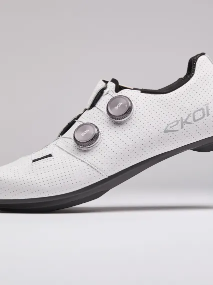 Chaussures EKOI Racing PW8 C12 Cuir Pro Full Carbon Mat