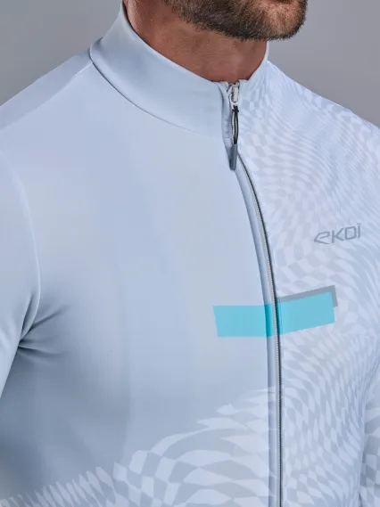 Maillot manches longues EKOI Perf GRAPHIC Blanc
