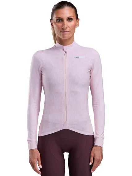 Maillot manches longues femme EKOI Perf LEO Rose