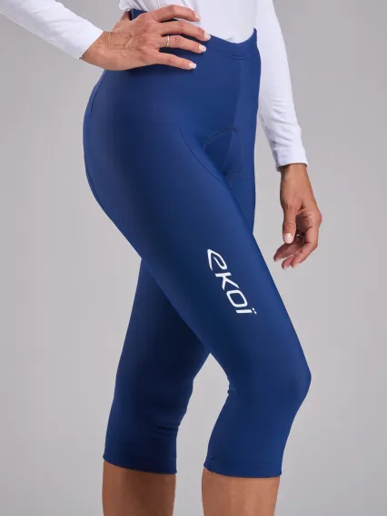 Corsaire femme EKOI CONFORT GEL sans bretelles Bleu