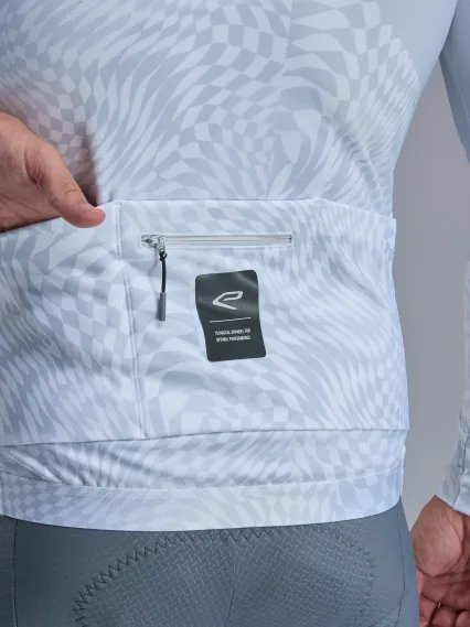 Maillot manches longues EKOI Perf GRAPHIC Blanc