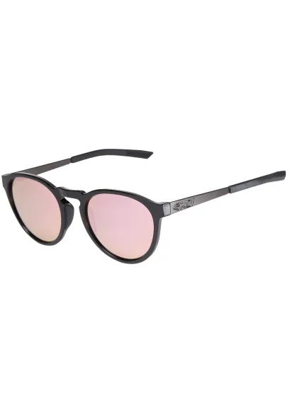 Lunettes EKOI Racing LIFESTYLE RONDES Noir brillant Gold rose