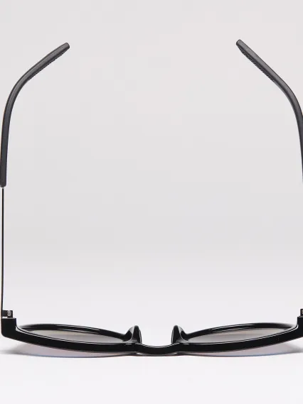 Lunettes EKOI Racing LIFESTYLE RONDES Noir brillant Polarisé