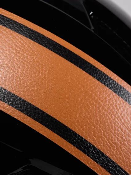 Casque urbain EKOI CITY STYLE Noir Ecran Bande Cuir Naturel Noir