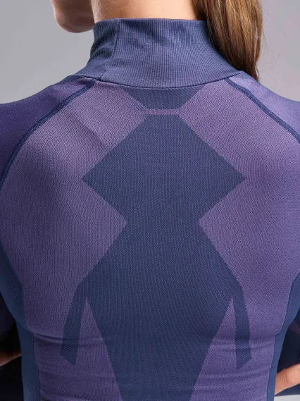 Sous maillot femme hiver EKOI Perf THERMO Col haut Purple