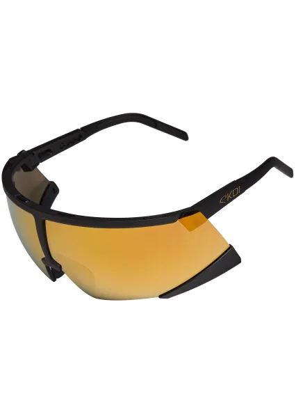 Lunettes EKOI Racing S-AERO Noir Gold ZEISS Revo Gold Cat3
