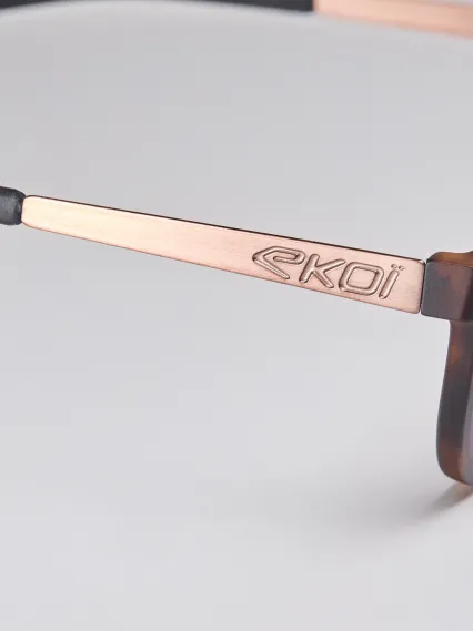 Lunettes EKOI Racing LIFESTYLE RONDES Tortoise Bleu nuit