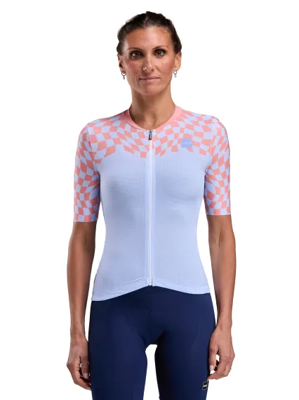 Maillot femme EKOI Perf CHECKS Bleu