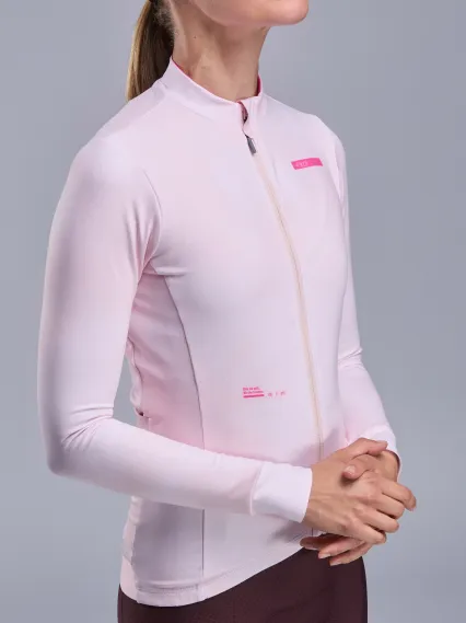 Maillot manches longues femme EKOI Perf TIE & DYE Rose