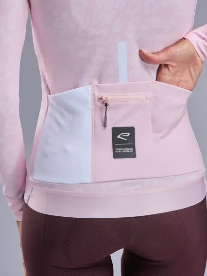 Maillot manches longues femme EKOI Perf LEO Rose