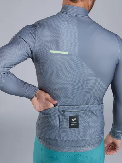 Maillot manches longues EKOI Perf GRAPHIC Gris