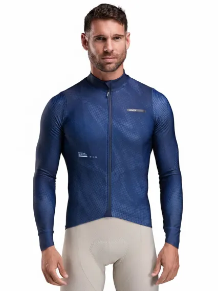 Maillot manches longues EKOI Perf TIE & DYE Marine