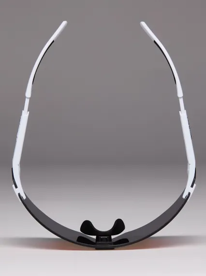 Lunettes EKOI Racing AEROLITE FABIO ARU Blanche Silver REVO Rouge Cat3