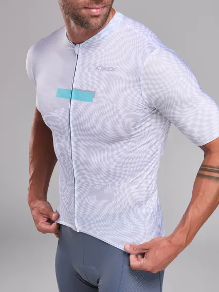 Maillot EKOI Perf GRAPHIC Blanc