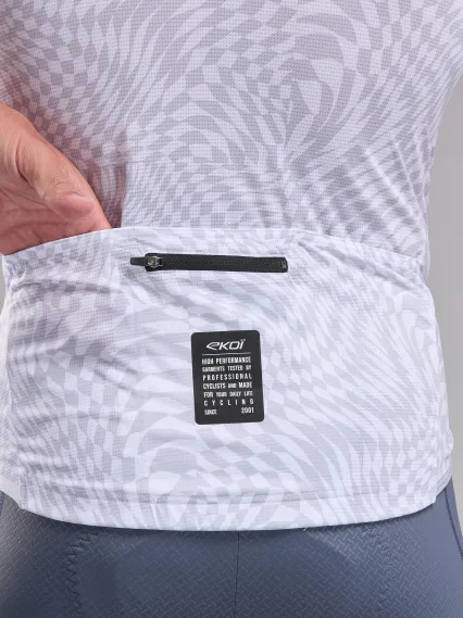 Maillot EKOI Perf GRAPHIC Blanc