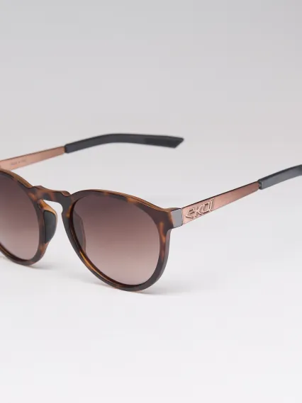 Lunettes EKOI Racing LIFESTYLE RONDES Tortoise Marron dégradé